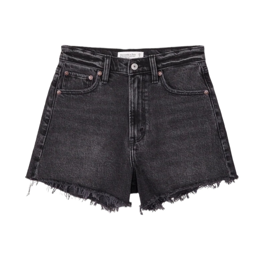 Abercrombie women’s 90s cut off shorts size 22 black relaxed